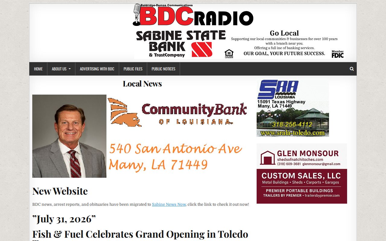 BDC local news and Beauregard Parish arrest reports source